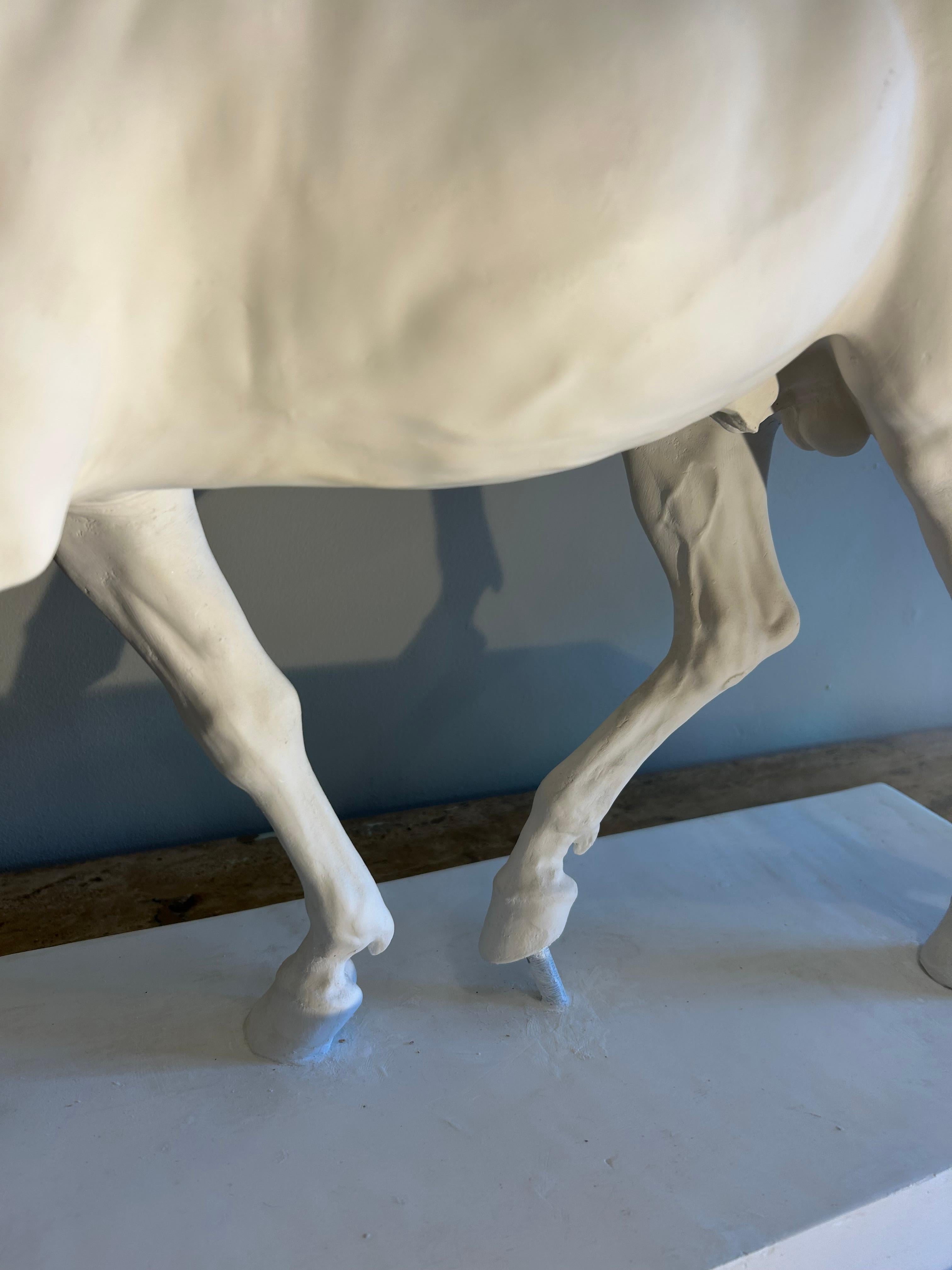 Cheval en plâtre, style académique. en vente 2