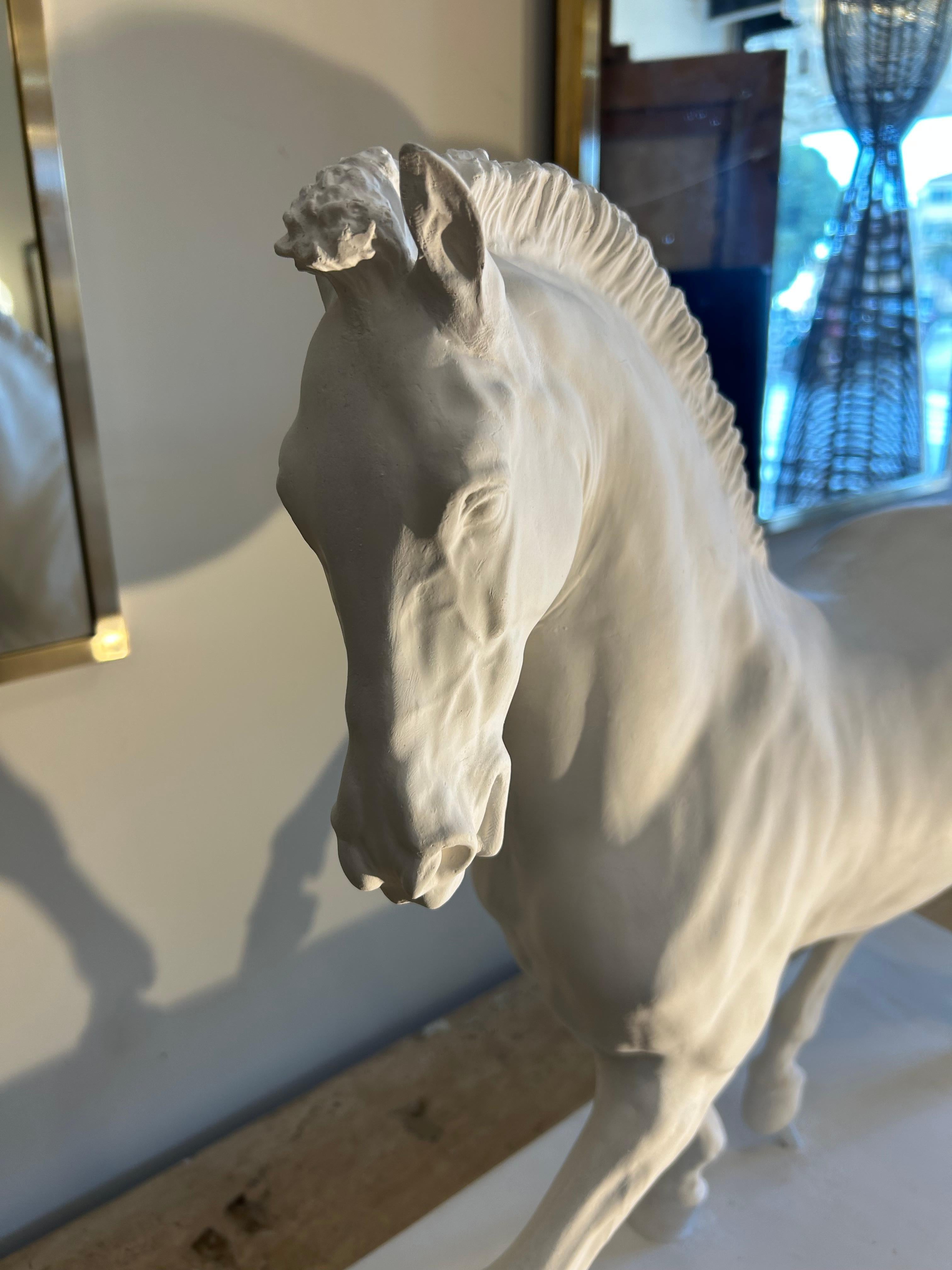 Cheval en plâtre, style académique. en vente 11