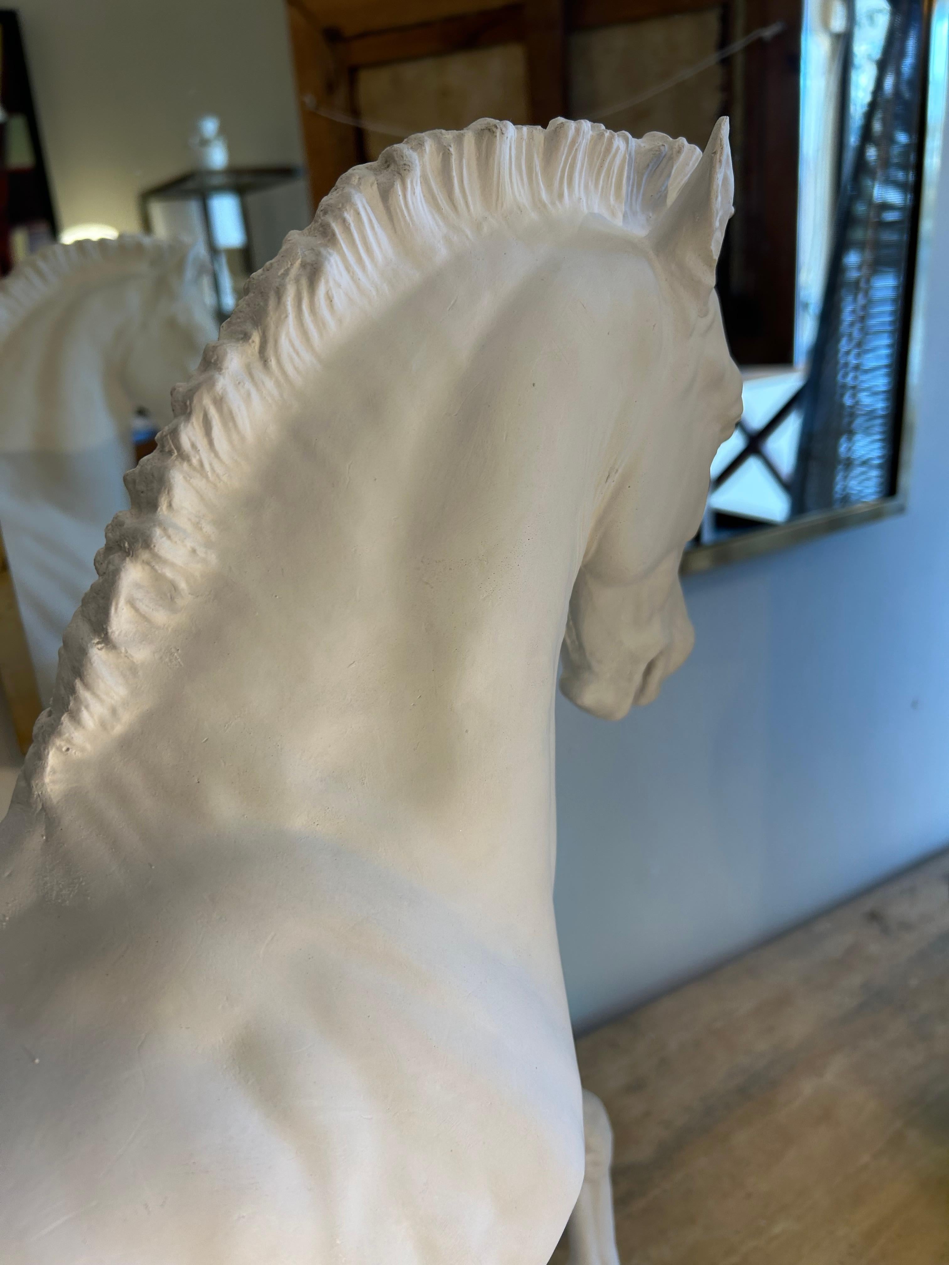 Autre Cheval en plâtre, style académique. en vente