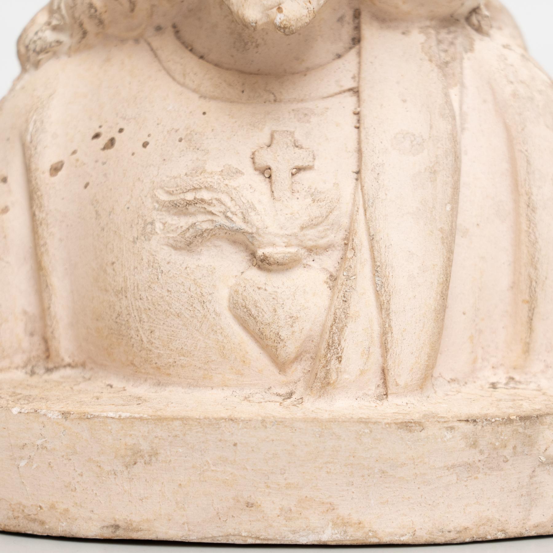 Spanish Plaster Jesus Christ Traditional Figure, circa 1950 For Sale