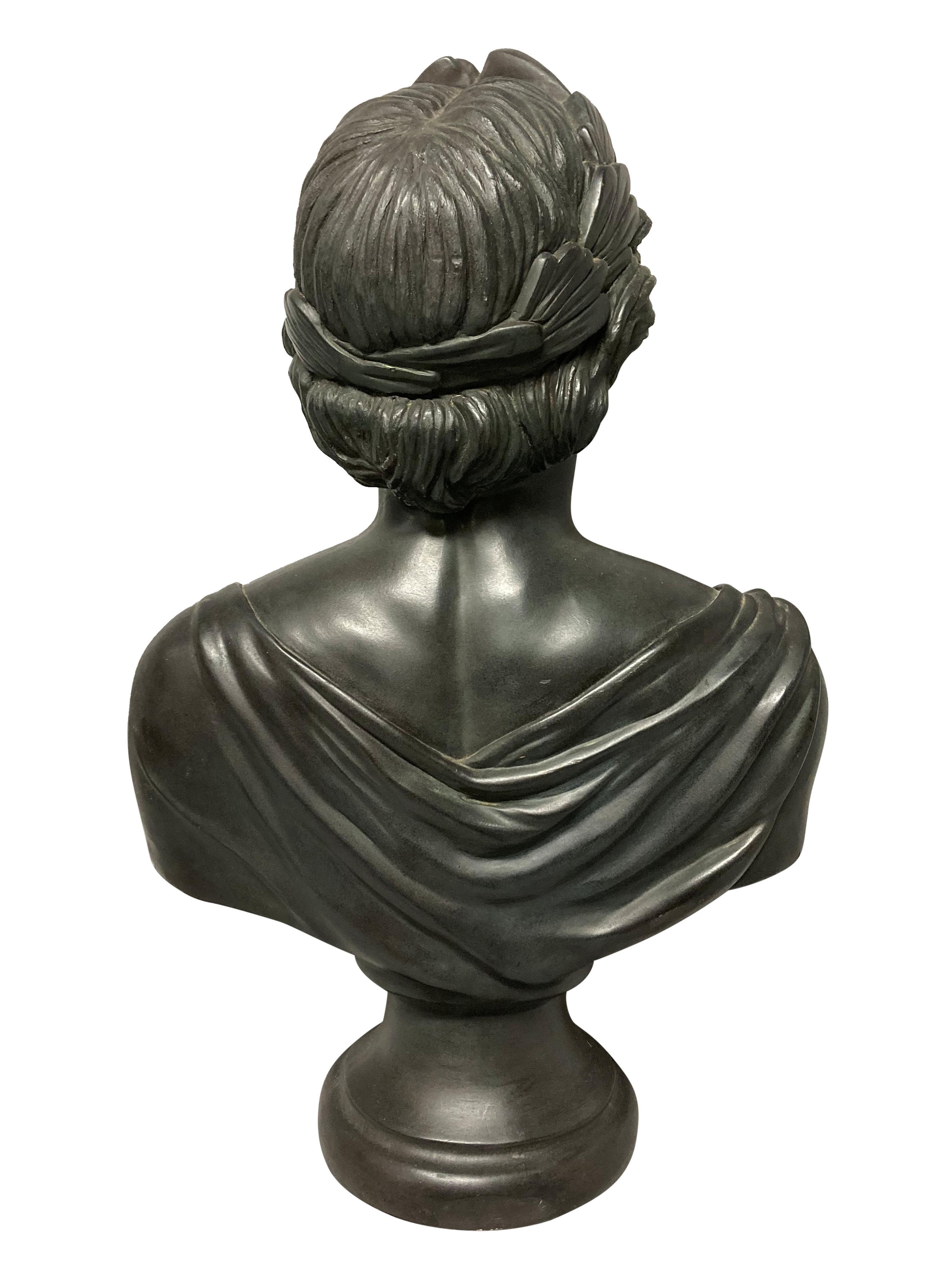 Biblioteca de escayola Busto del emperador Augusto en Bueno estado para la venta en Kent, Dover