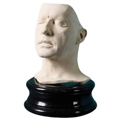 Plaster Life Face Cast of a Male Ex. Tucker Collection