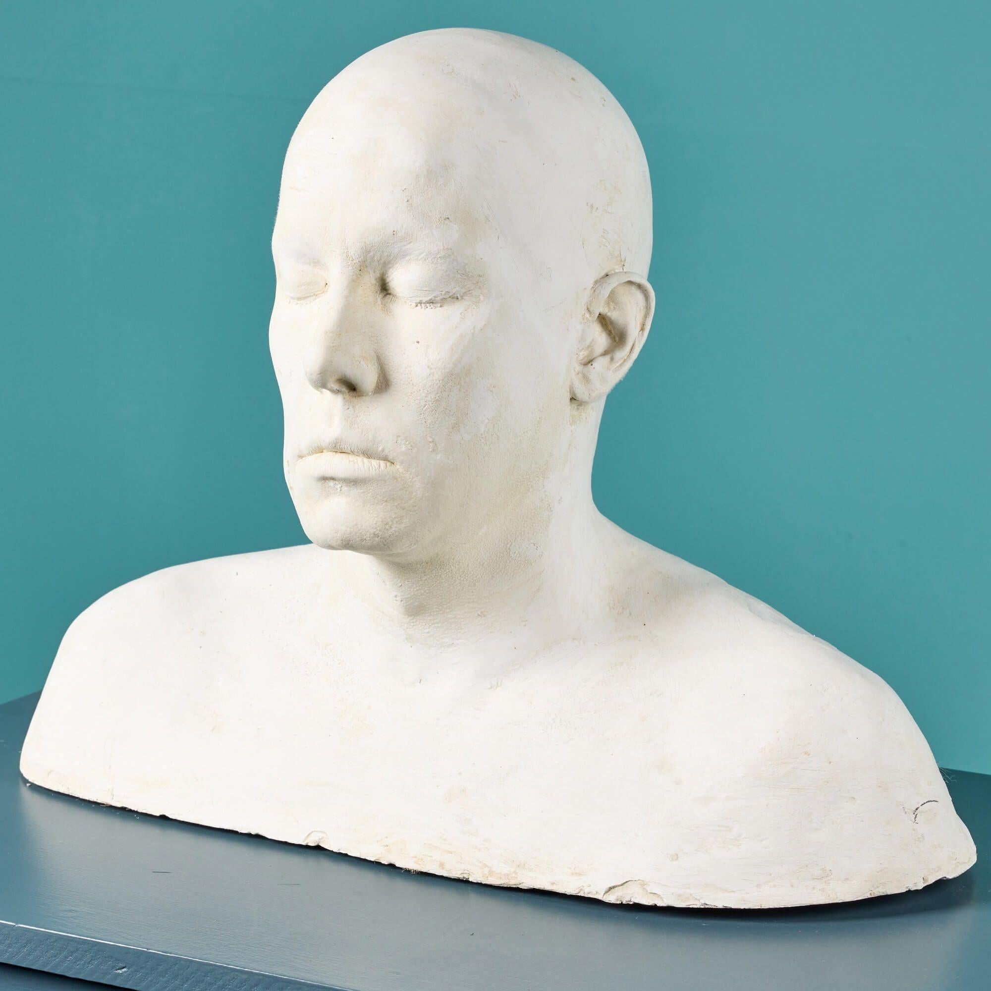 Mid-Century moderno Calco in gesso del volto di Keith Buterbaugh Ex. Collezione Tucker in vendita