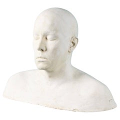 Plaster Life Face Cast of Keith Buterbaugh Ex. Tucker Collection