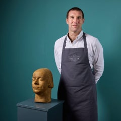 Plaster Life Face Cast of Peter Egan Ex. Tucker Collection