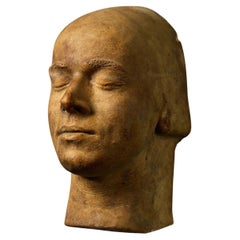 Plaster Life Face Cast of Peter Egan Ex. Tucker Collection