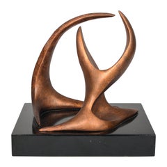 Plaster Maquette Abstract Sculpture by Elinore Gallas Bloomfield