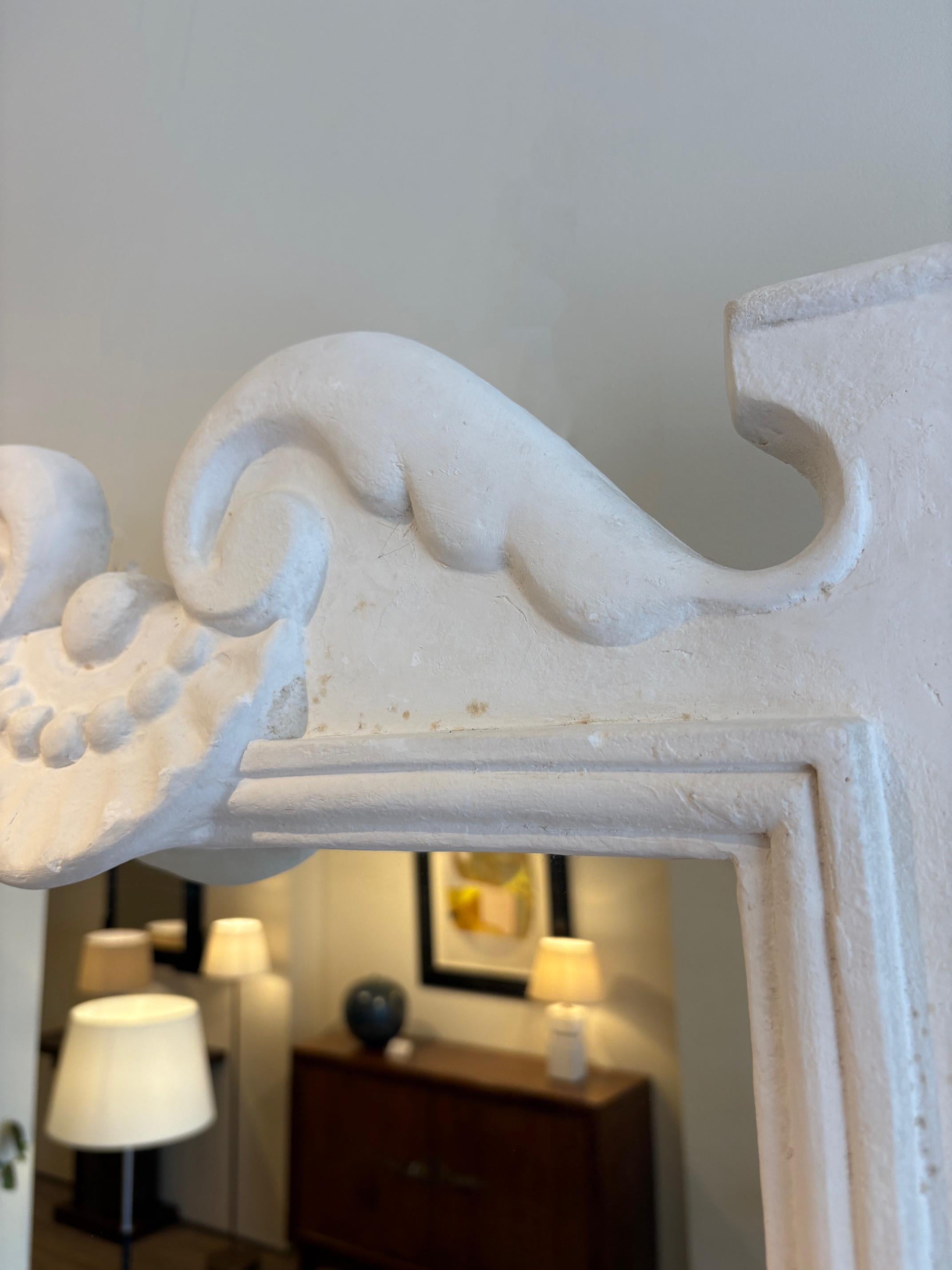 Plaster Mirror after Serge Roche (1898-1988) For Sale 5