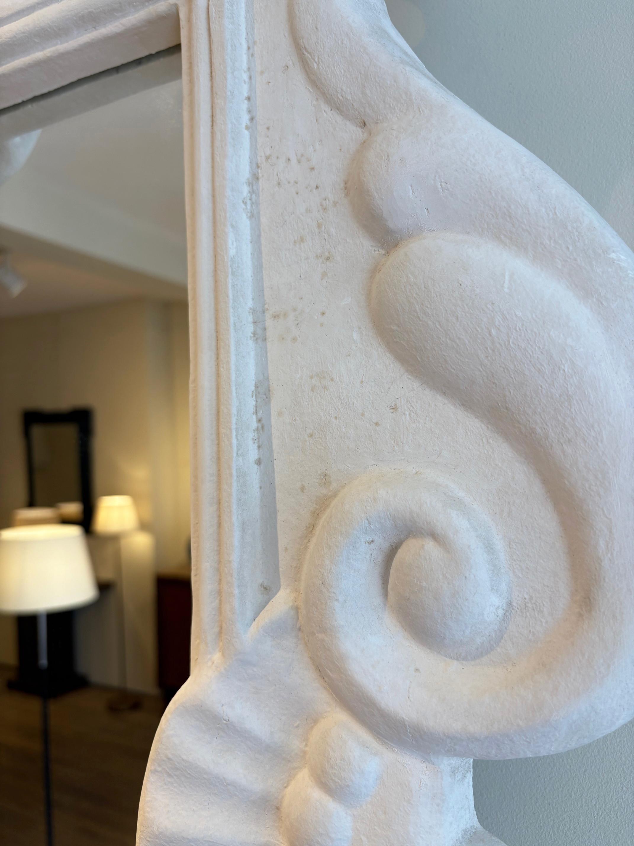 Plaster Mirror after Serge Roche (1898-1988) For Sale 6