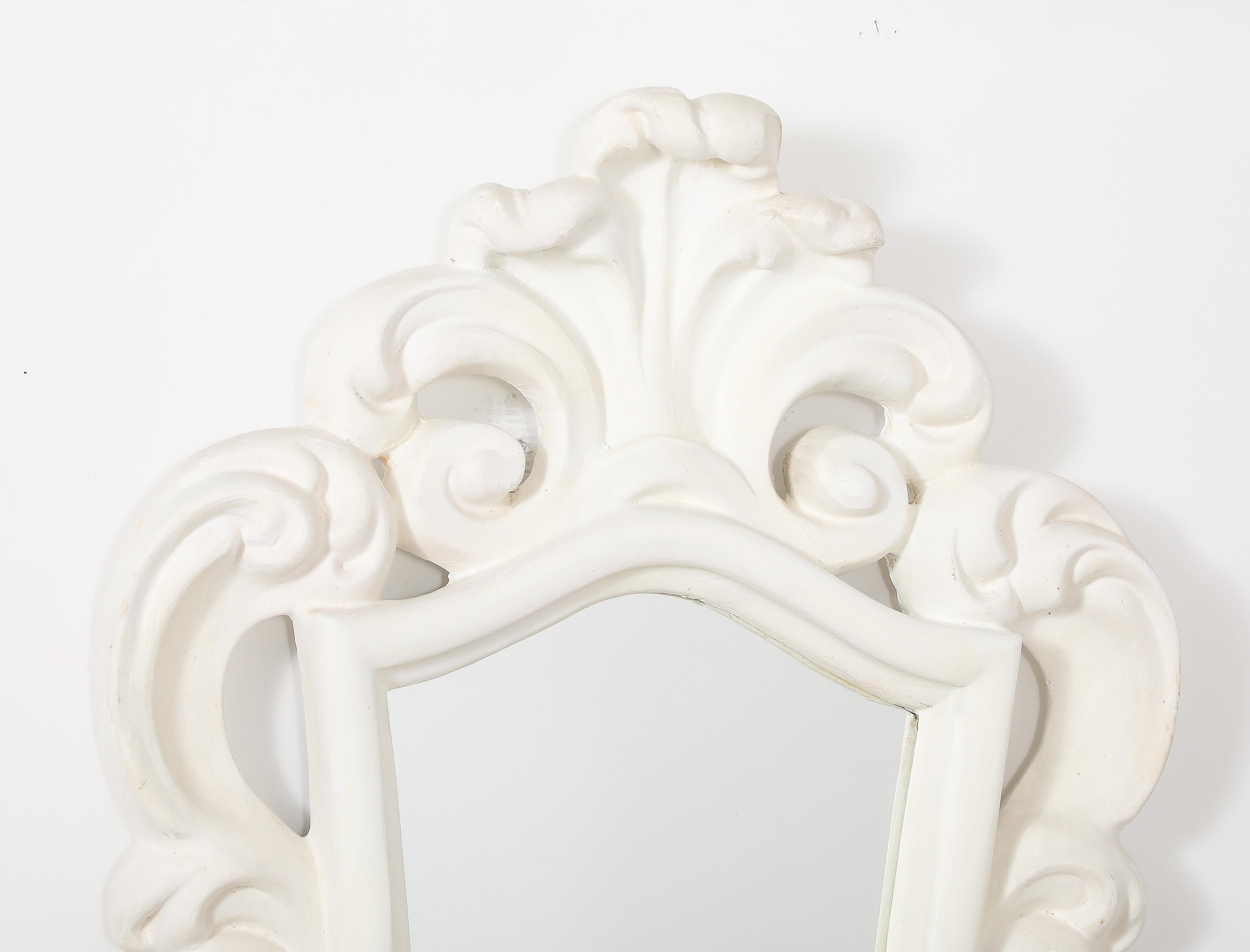 Plâtre Miroir en plâtre à la manière de Serge Roche, France, années 1950 en vente