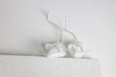 Espejo de escayola. Pequeñas series de trabajo de artista.