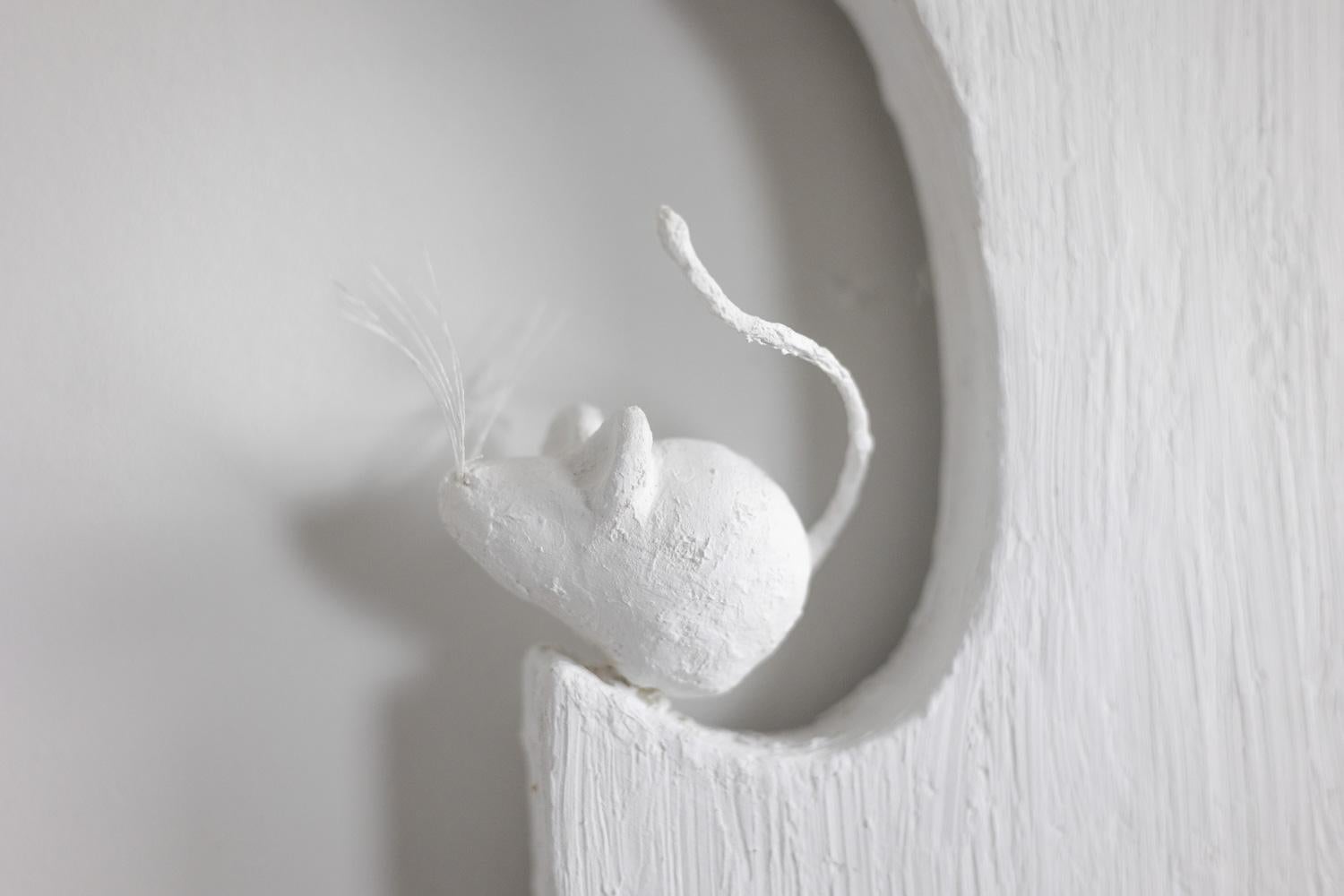 20th Century Plaster mirror. Small series artist work. For Sale