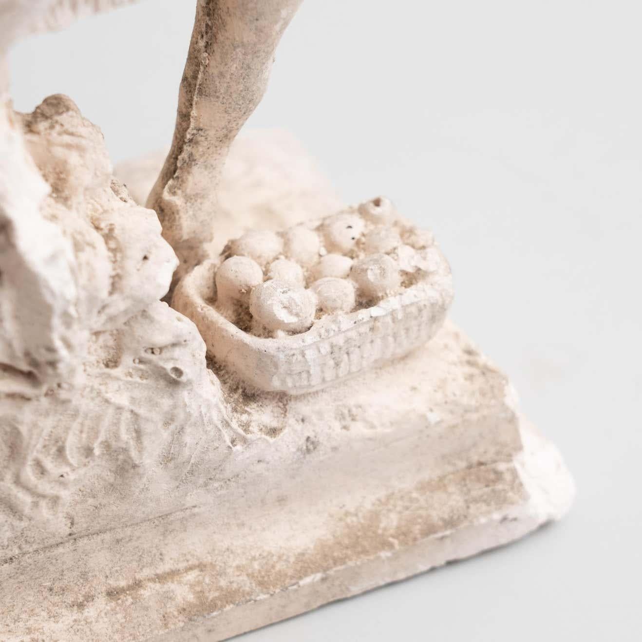 Plaster Mounted Horse Rider Traditional Figure, circa 1950 For Sale 7