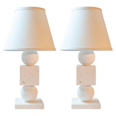 Plaster Neoclassical Table Lamp, United States, Contemporary