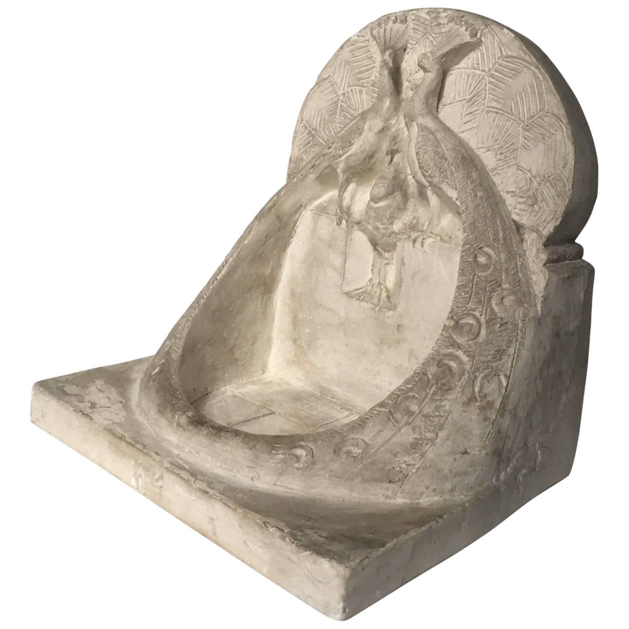 Plaster of Fountain by French Painter and Sculptor François d'Albignac For Sale