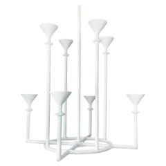 Plaster of Paris Chandelier, 8 uprights, Vincennes Primo Chandelier