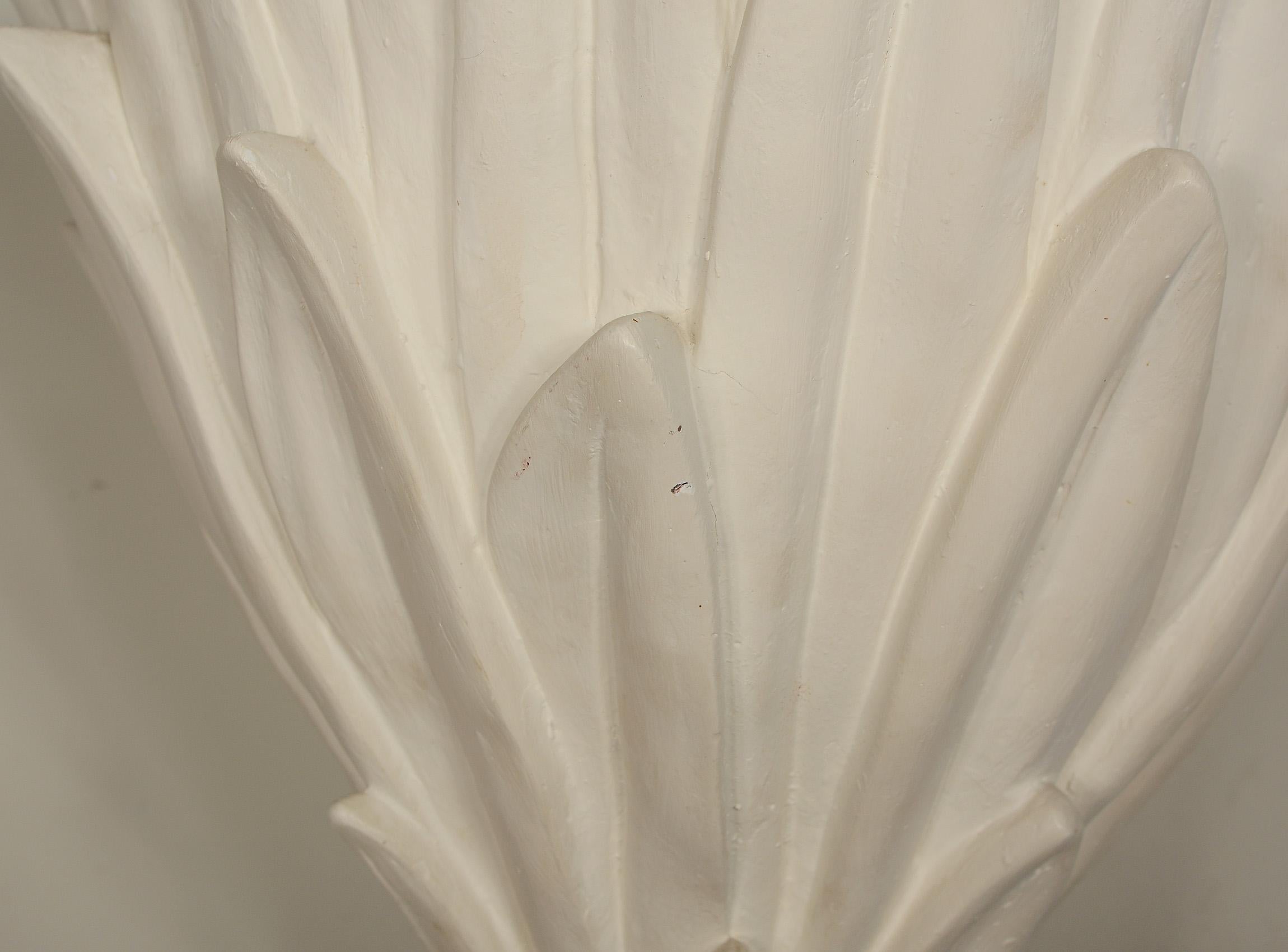 Plaster Palm Tree Torchiere Lamp in the Style of Serge Roche 8