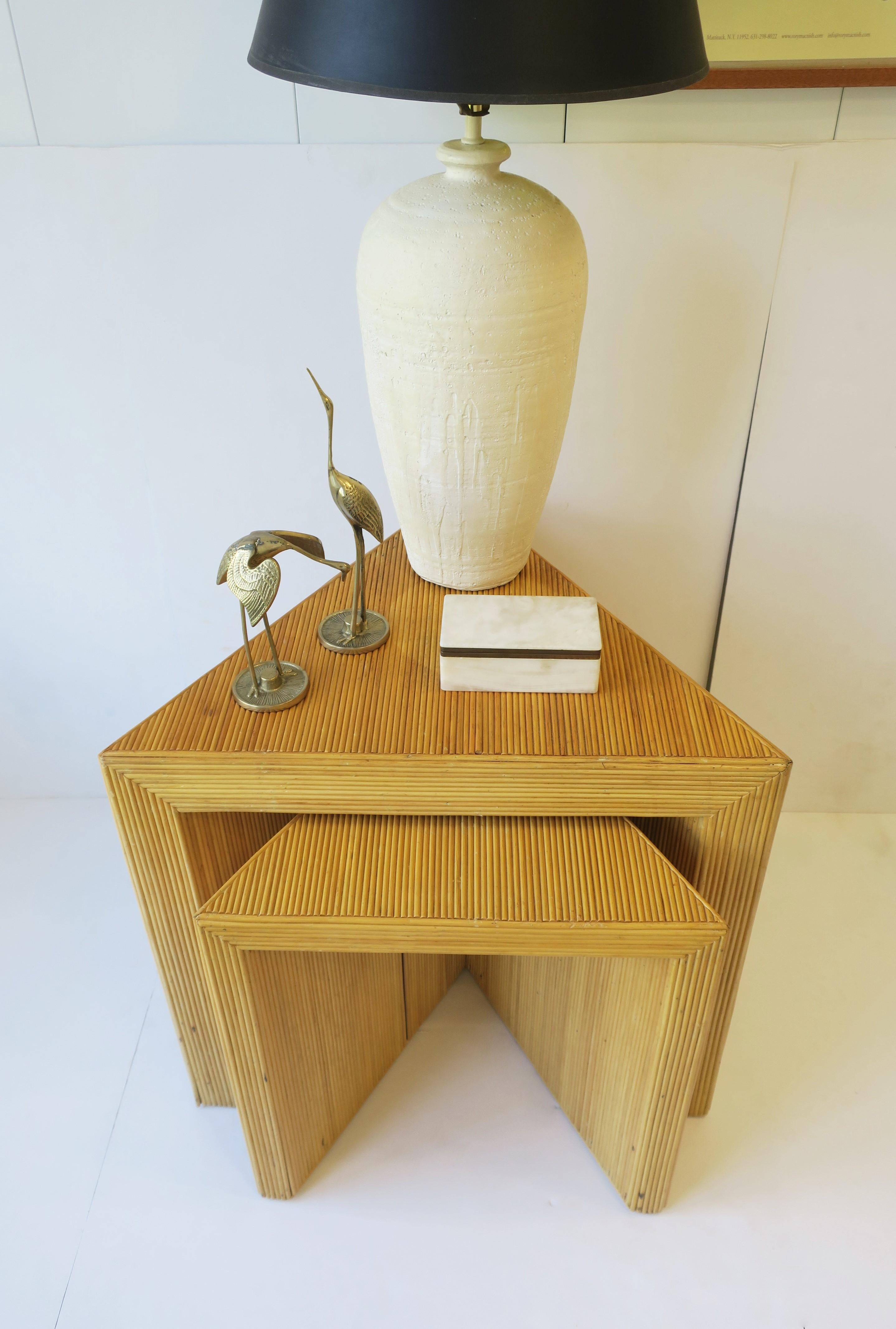 Plaster Pottery Table or Desk Lamp by Design Technics 2