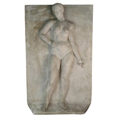 Plaster relief of a female nude by Gregorio Domingo Gutierrez
