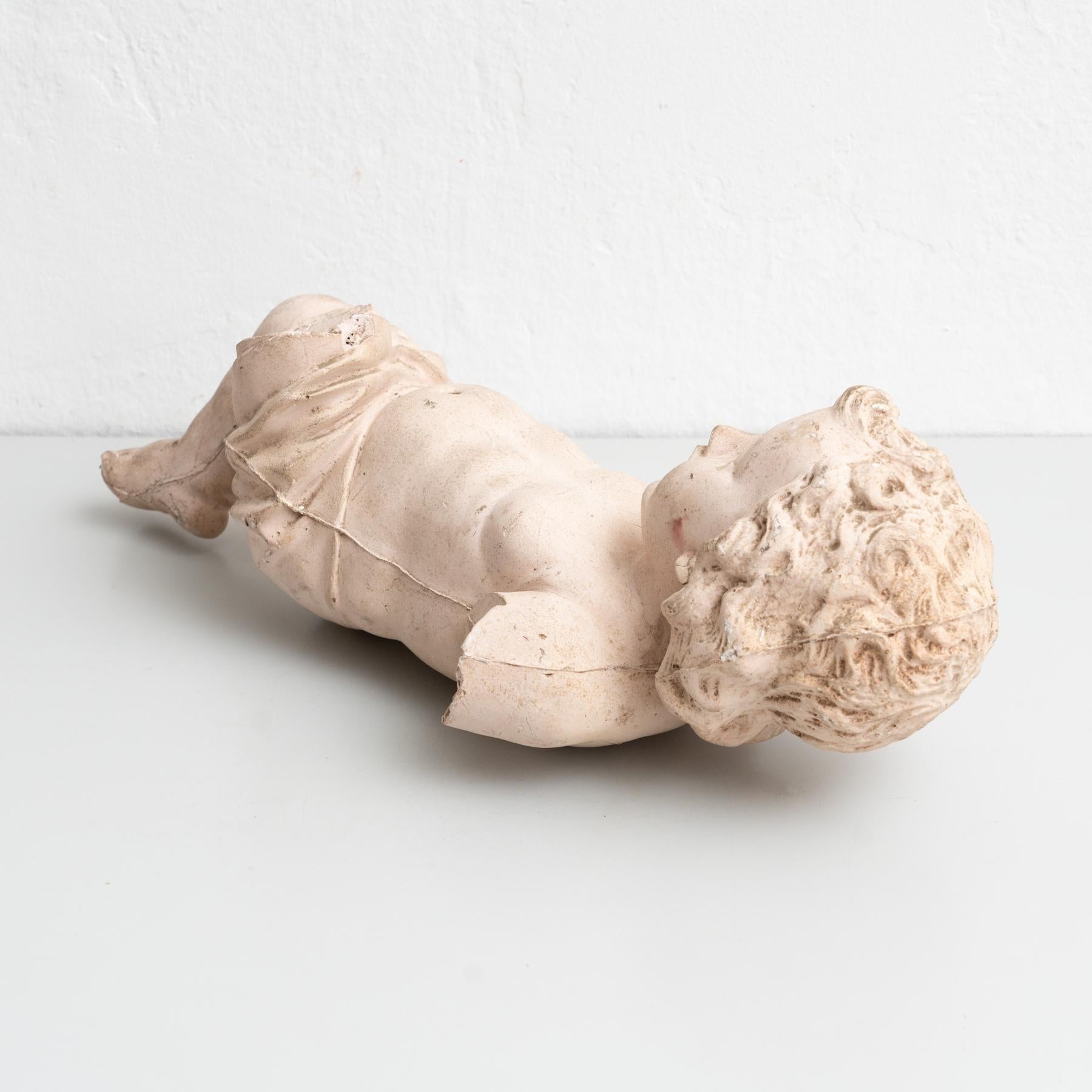 Plaster Religious Baby Jesus Christ Traditional Figure, circa 1950 For Sale 4