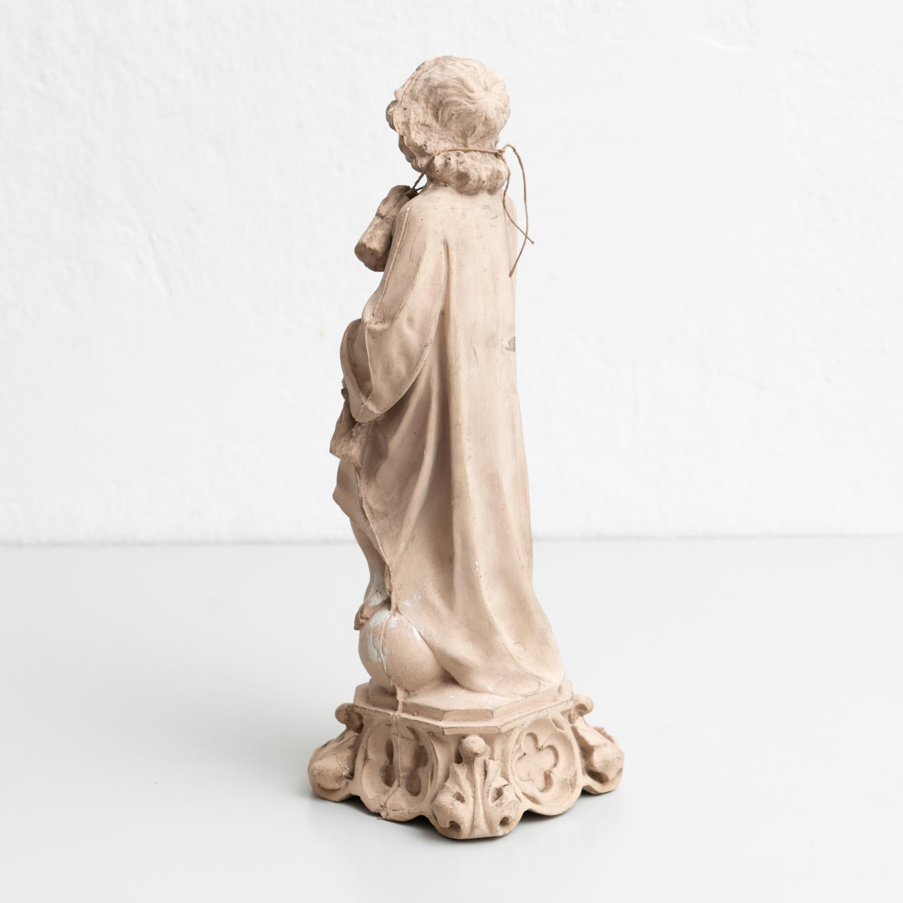 Plaster Religious Baby Jesus Christ Traditional Figure, circa 1950 7