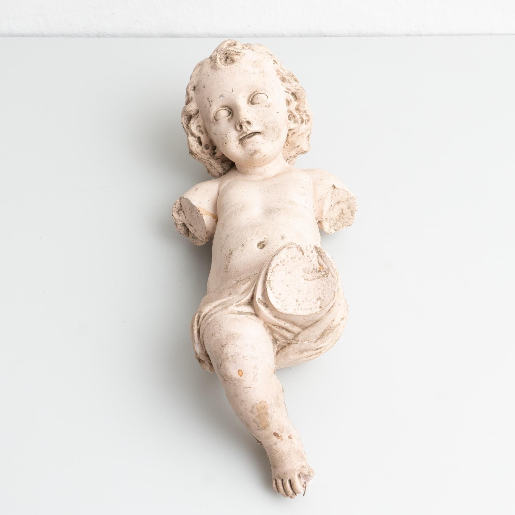 Plaster Religious Baby Jesus Christ Traditional Figure, circa 1950 For Sale 2