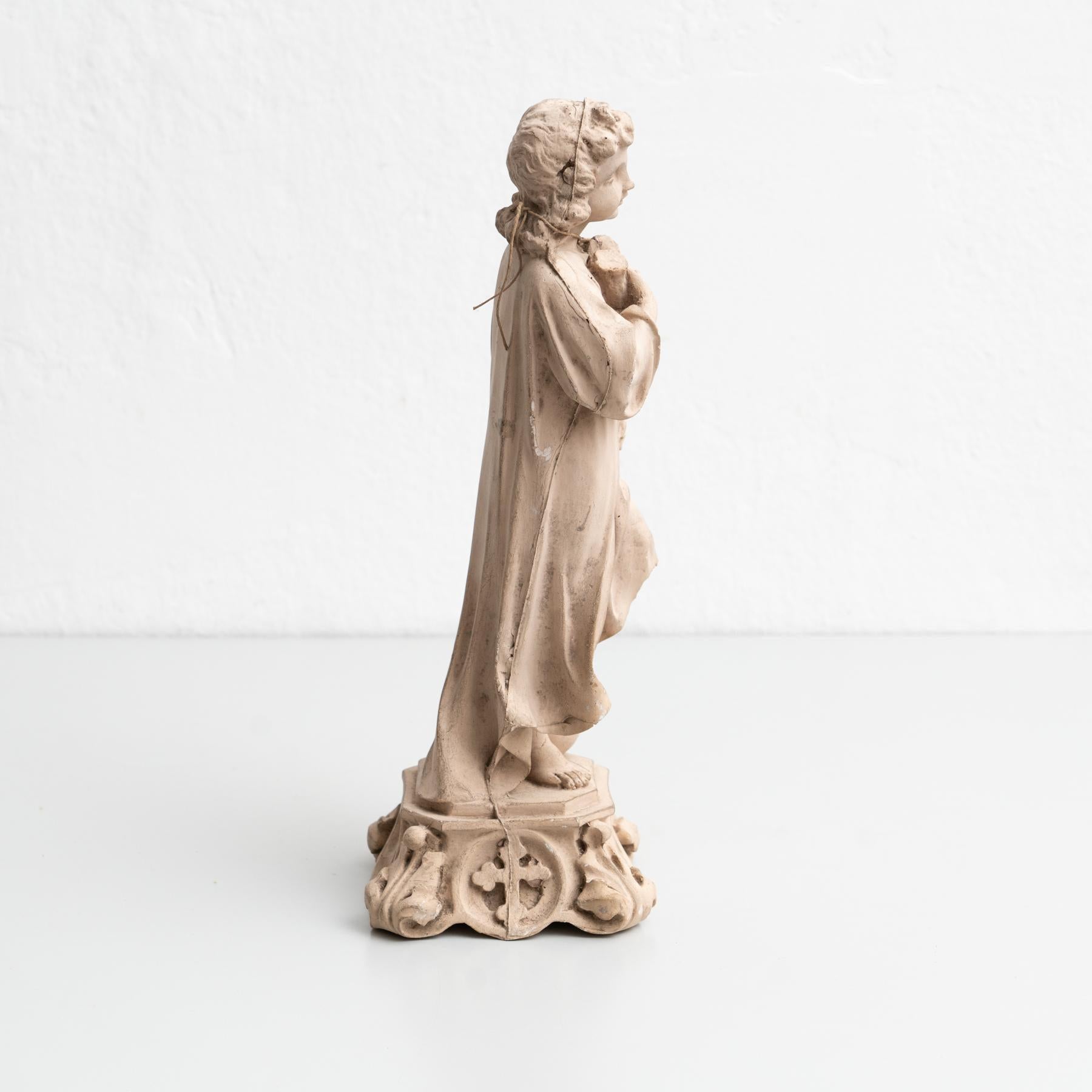 Plaster Religious Baby Jesus Christ Traditional Figure, circa 1950 3