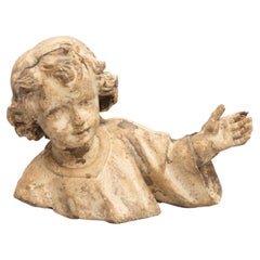 Figura religiosa tradicional de yeso del Niño Jesús, hacia 1950