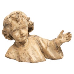 Retro Plaster Religious Baby Jesus Traditional Figure, circa 1950