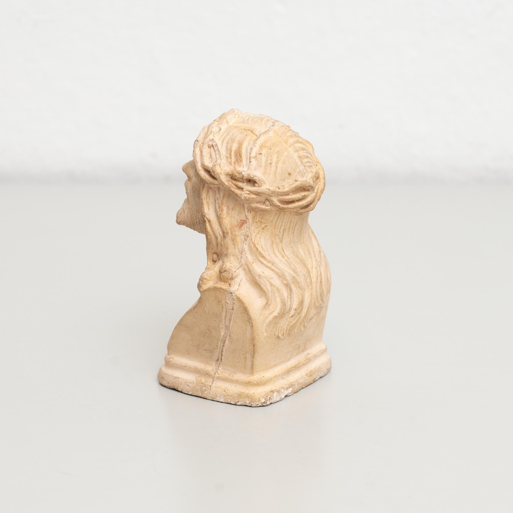 Plaster Religious Jesus Christ Traditional Figure, circa 1950 For Sale 4
