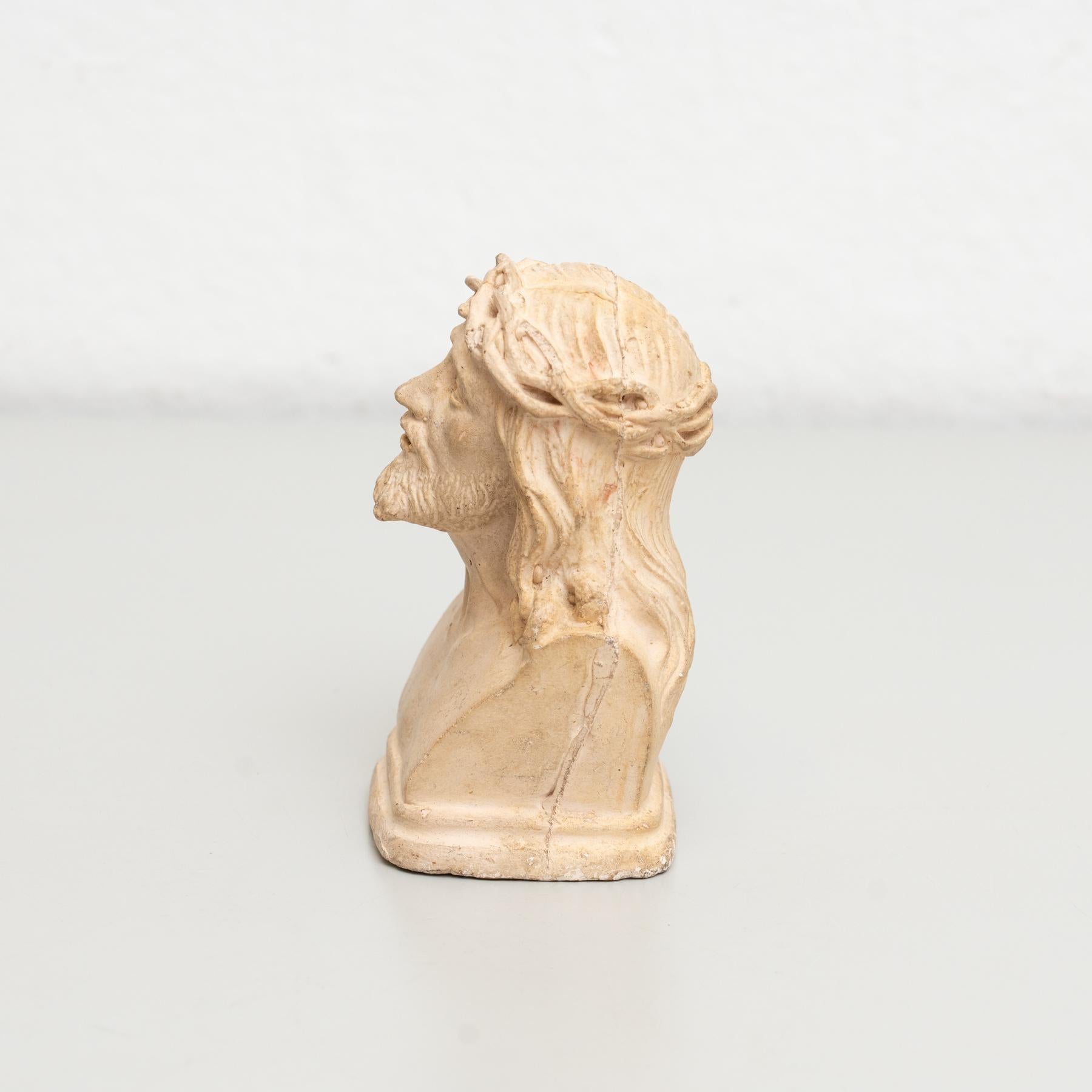 Plaster Religious Jesus Christ Traditional Figure, circa 1950 For Sale 5
