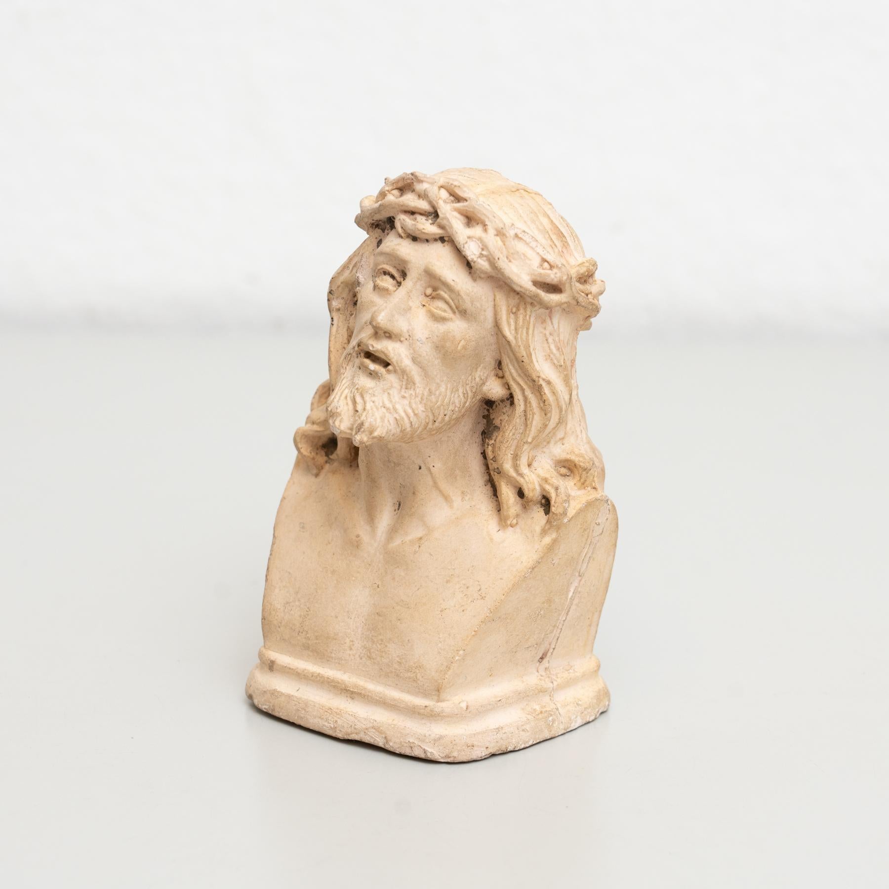 Plaster Religious Jesus Christ Traditional Figure, circa 1950 For Sale 6