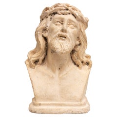 Used Plaster Religious Jesus Christ Traditional Figure, circa 1950