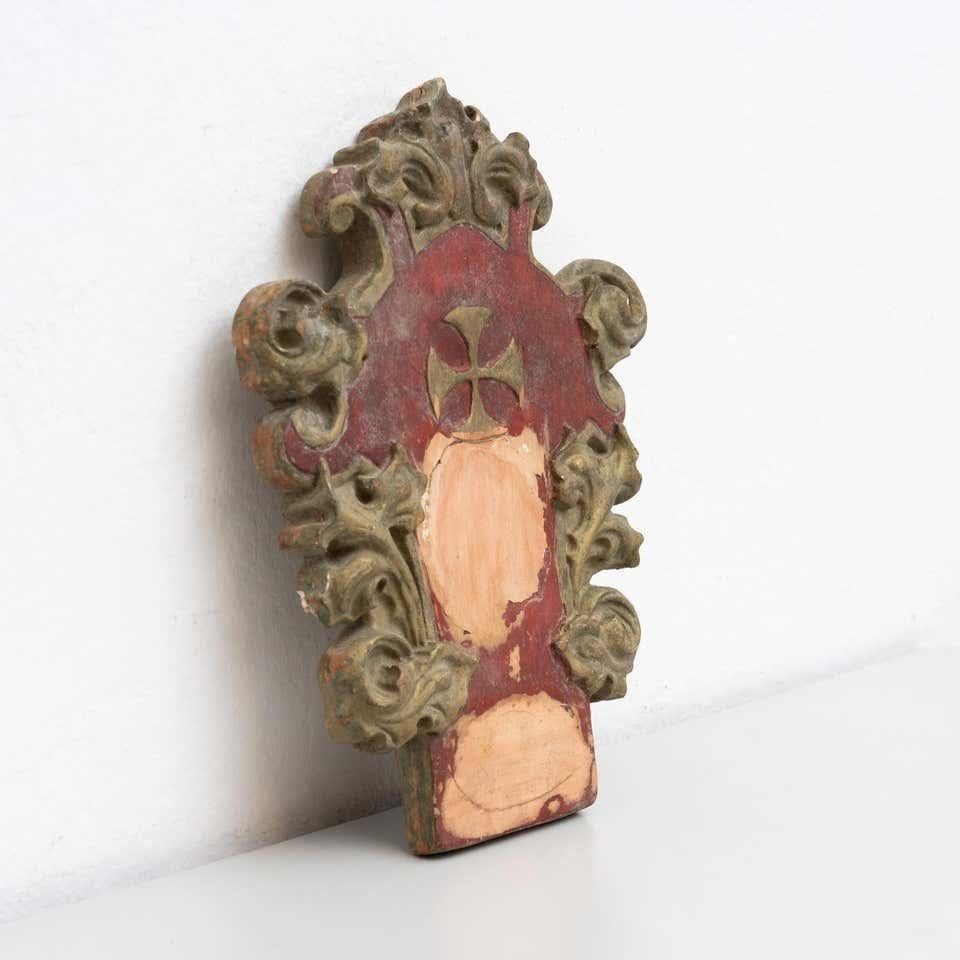 Spanish Plaster Religious Traditional Artwork, circa 1950 For Sale