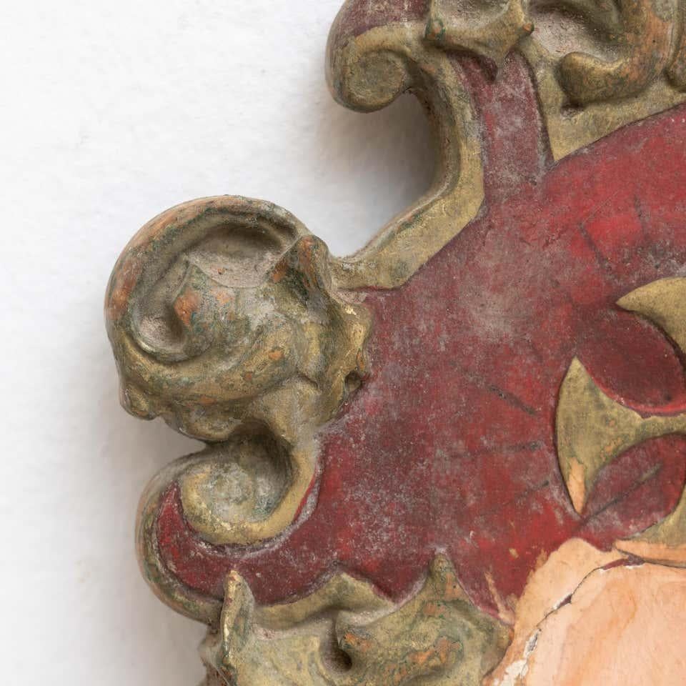 Plaster Religious Traditional Artwork, circa 1950 For Sale 2