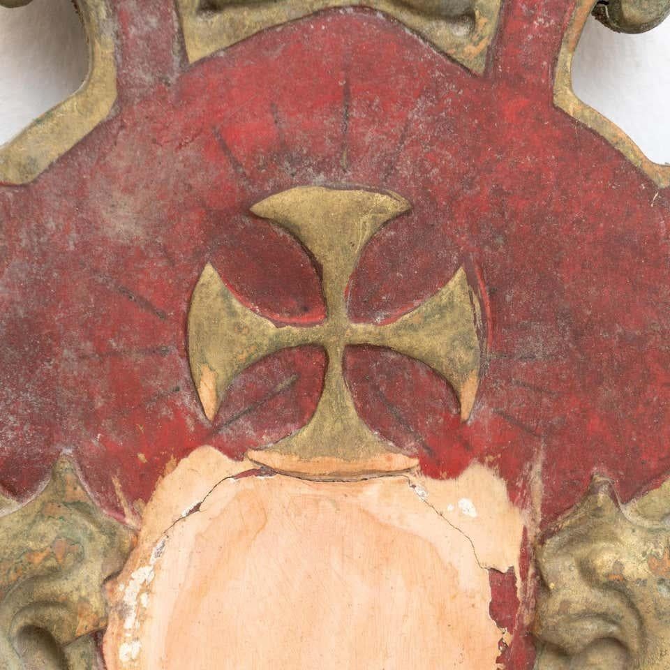 Plaster Religious Traditional Artwork, circa 1950 For Sale 3