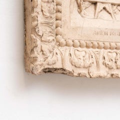 Obra de arte religiosa tradicional de escayola de La Última Cena, hacia 1950