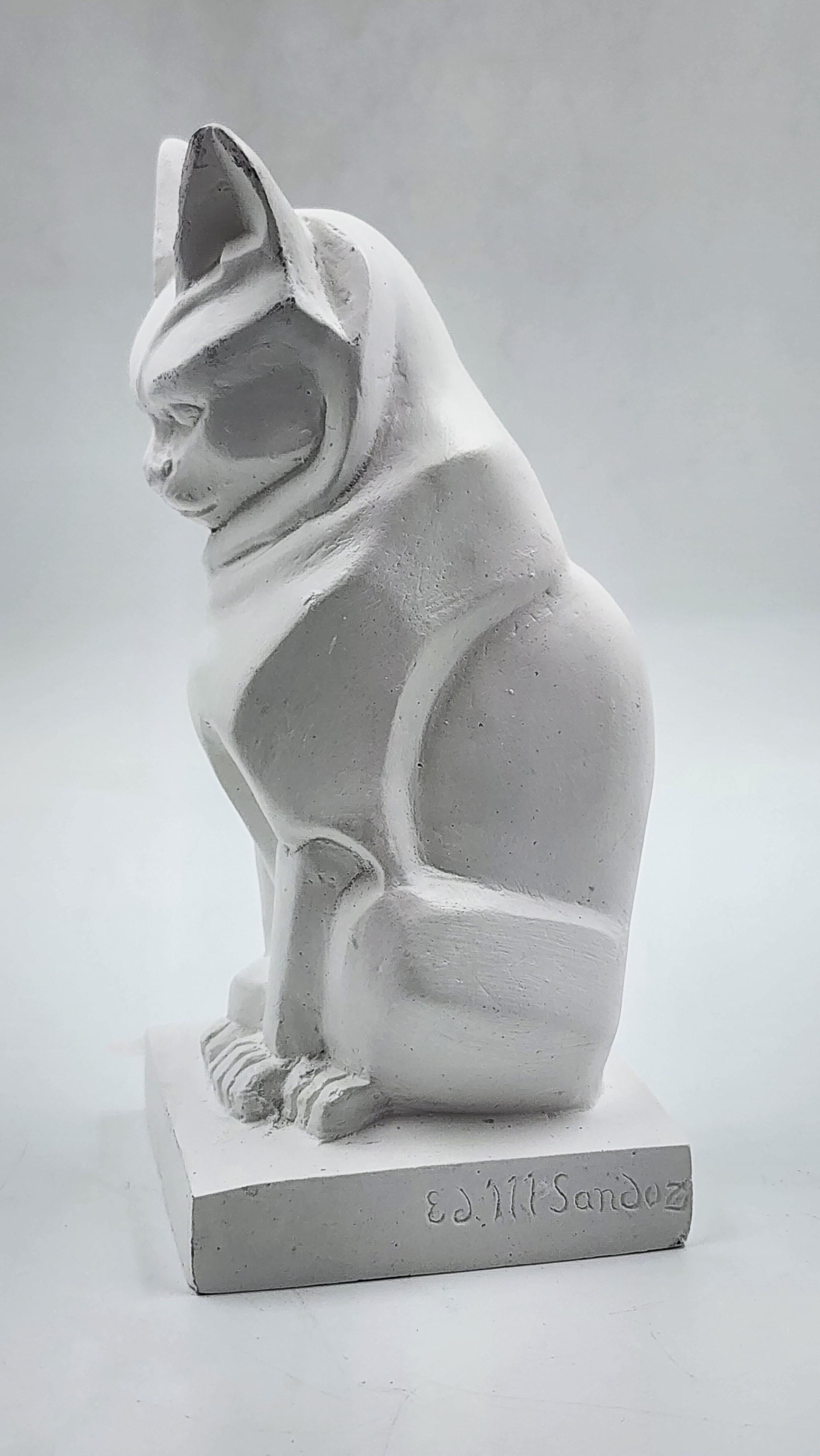 French Plaster sculpture by Édouard-Marcel Sandoz 