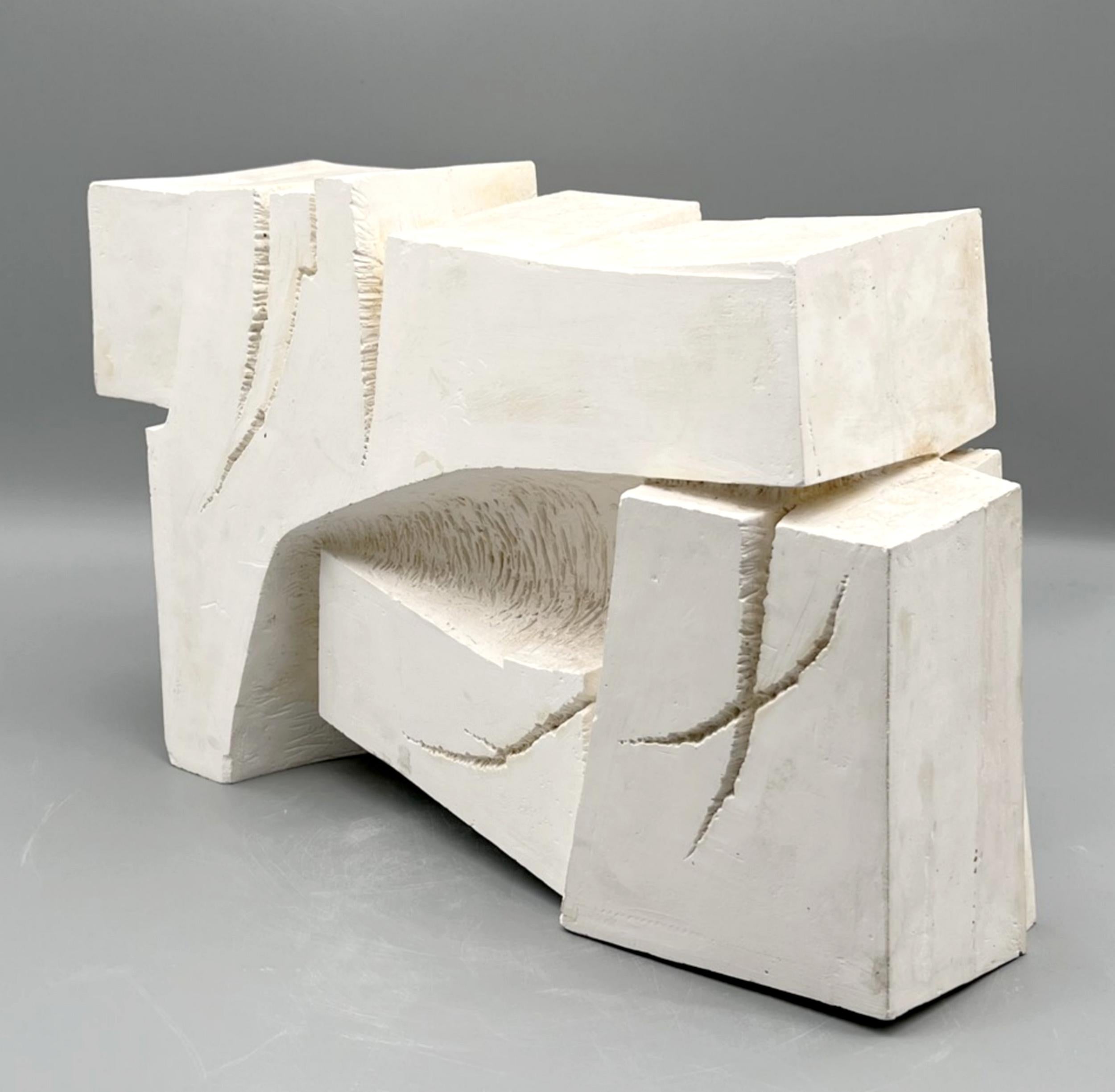 Plaster sculpture by Michel Lucotte, France, 1961 In Good Condition For Sale In Paris, FR