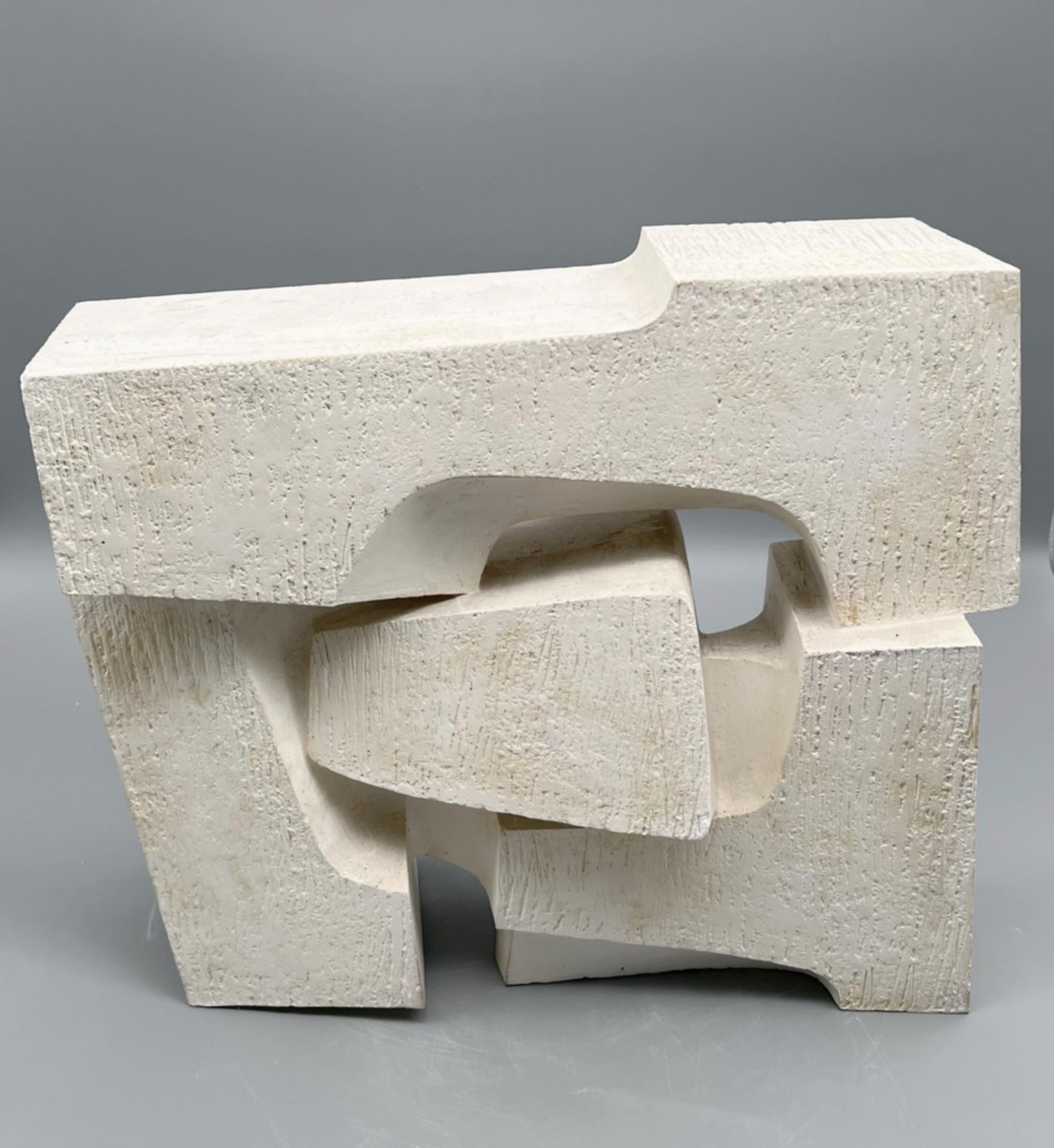 Plaster sculpture by Michel Lucotte, France, 1961 In Good Condition For Sale In Paris, FR