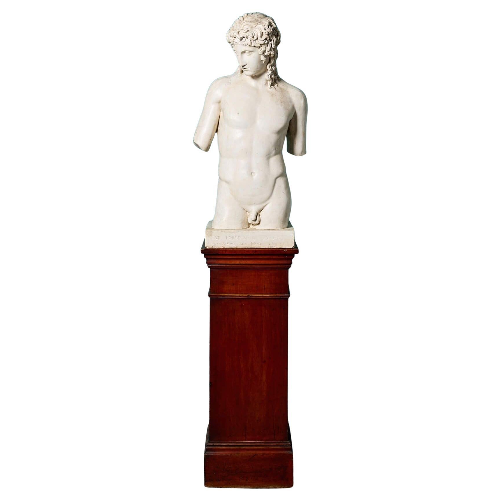 Plaster Sculpture of Eros After the Antique