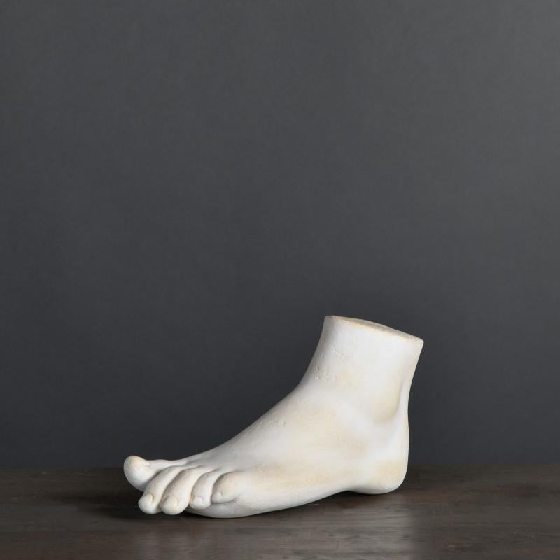 Scultura in gesso del Pied de Diane. 

Un magnifico frammento del Pied de Diane, originariamente utilizzato come modello per gli atelier degli scultori delle Beaux Arts nella Parigi del XIX secolo.

Materiale: Gesso
H: 21 cm, L: 8 cm, P: 11 cm
Peso: