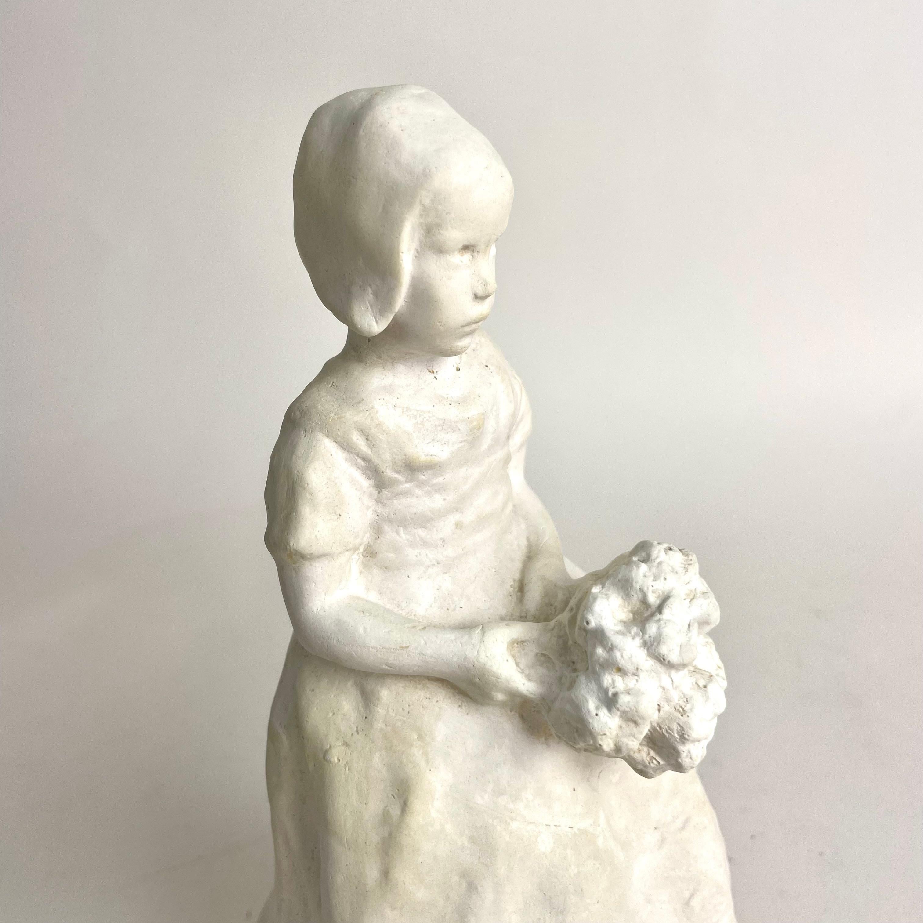 Scultura in gesso di Ruth Milles (1873-1941). Art Nouveau, inizio XX secolo in vendita 4