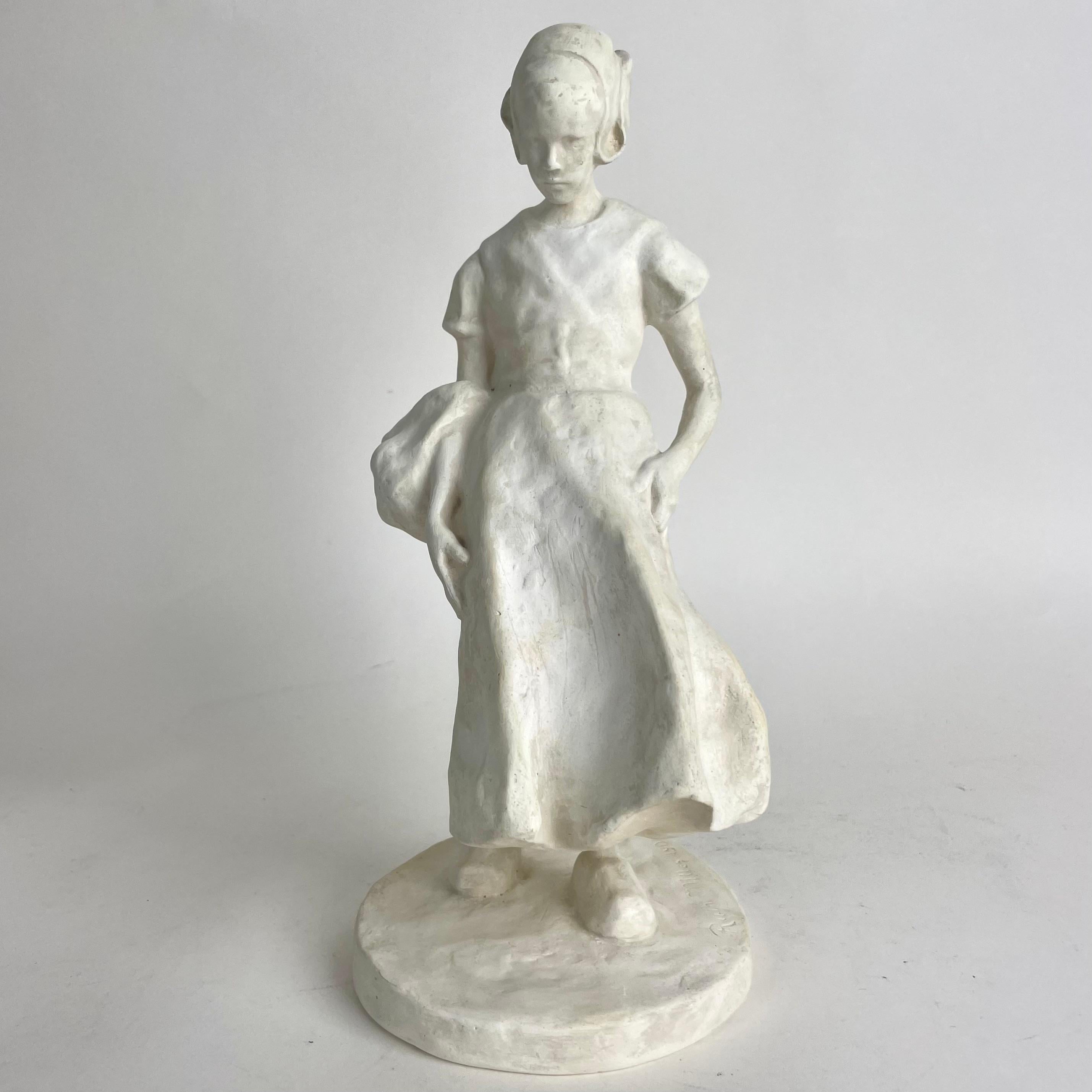 Svedese Scultura in gesso di Ruth Milles (Svezia, 1873-1941). Art Nouveau, datato 1906 in vendita