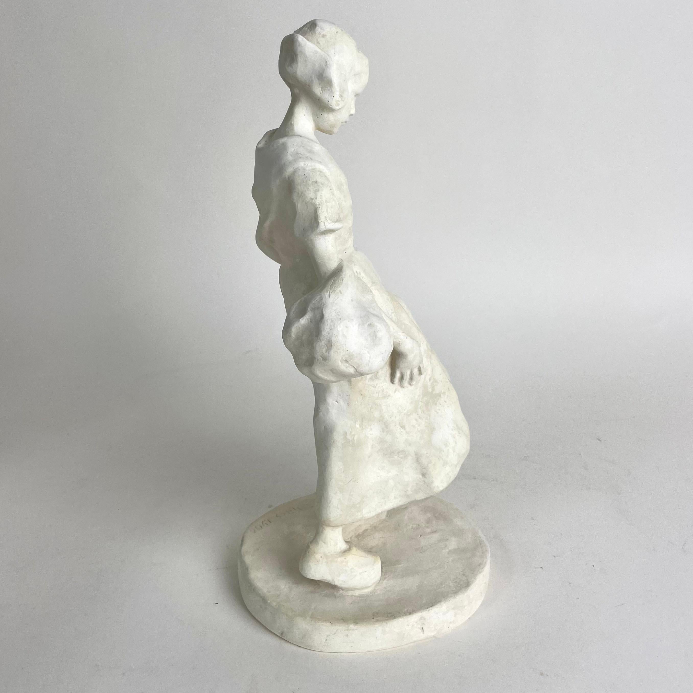 Intonaco Scultura in gesso di Ruth Milles (Svezia, 1873-1941). Art Nouveau, datato 1906 in vendita