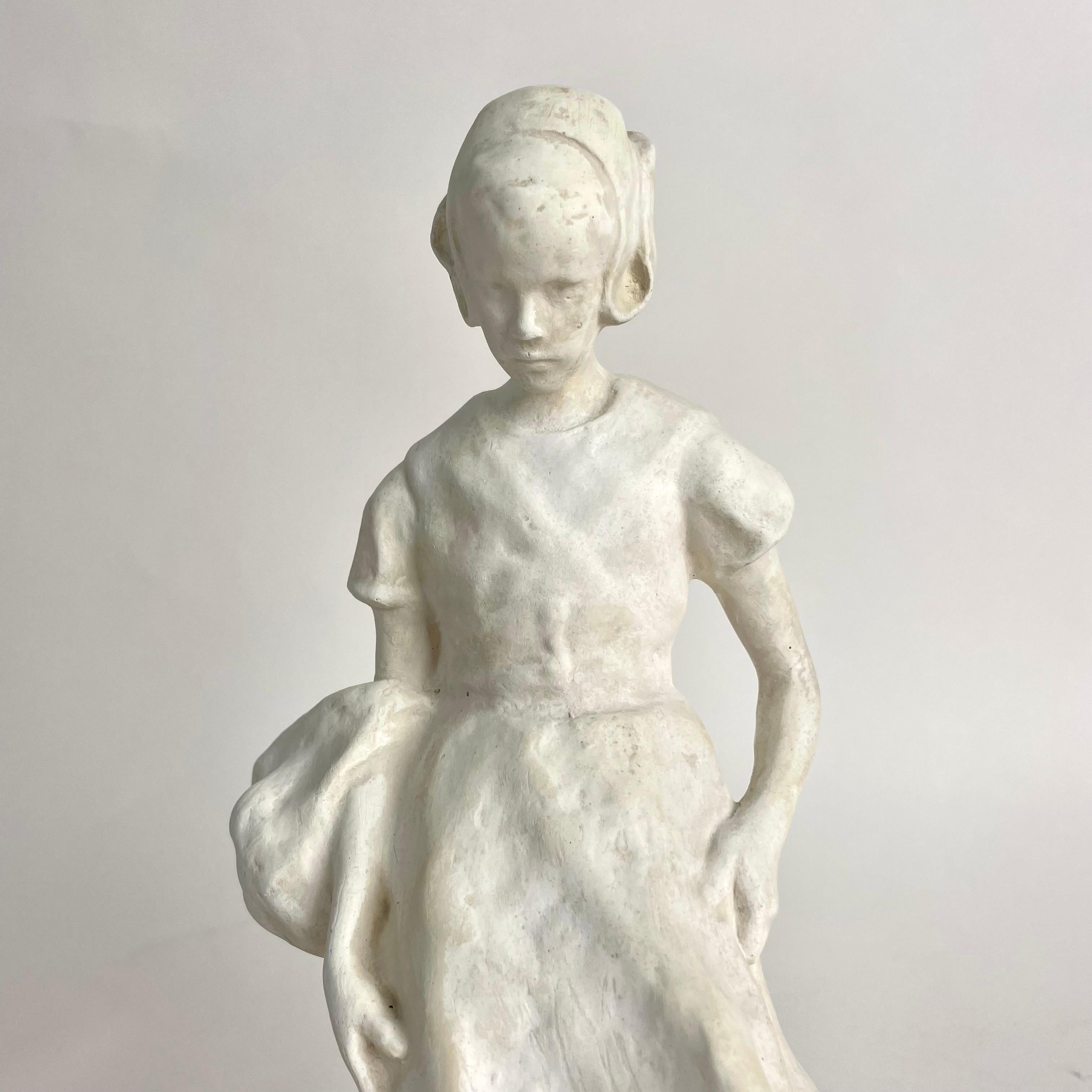 Scultura in gesso di Ruth Milles (Svezia, 1873-1941). Art Nouveau, datato 1906 in vendita 1