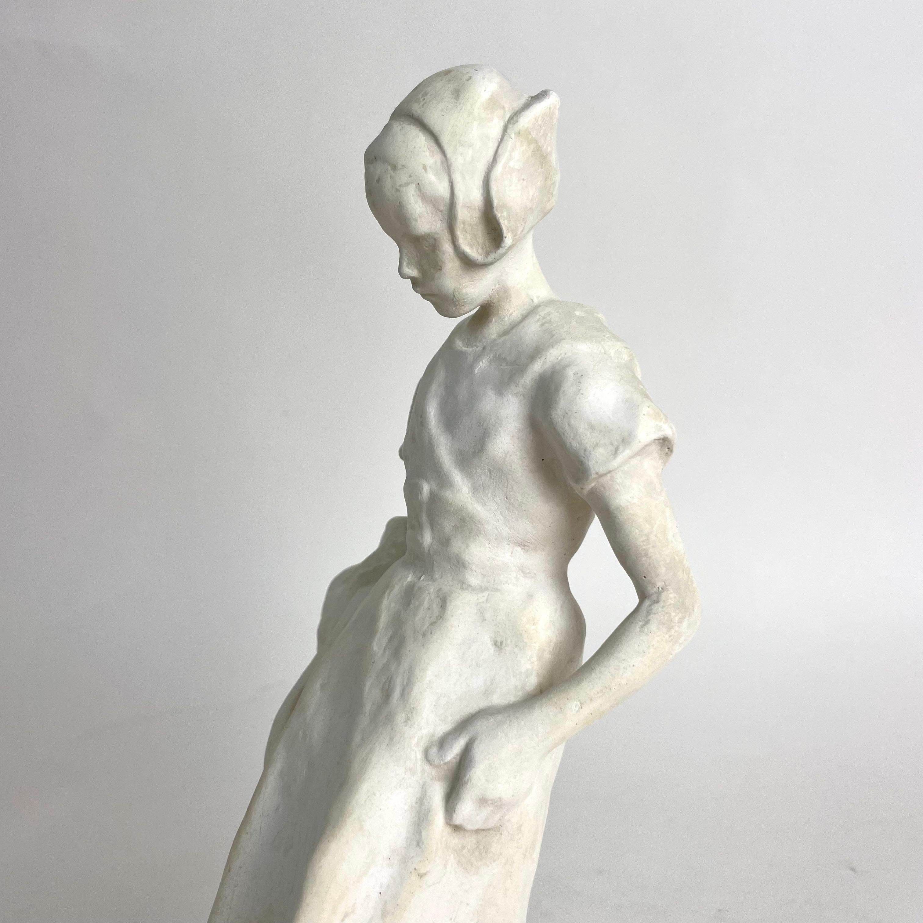 Scultura in gesso di Ruth Milles (Svezia, 1873-1941). Art Nouveau, datato 1906 in vendita 2