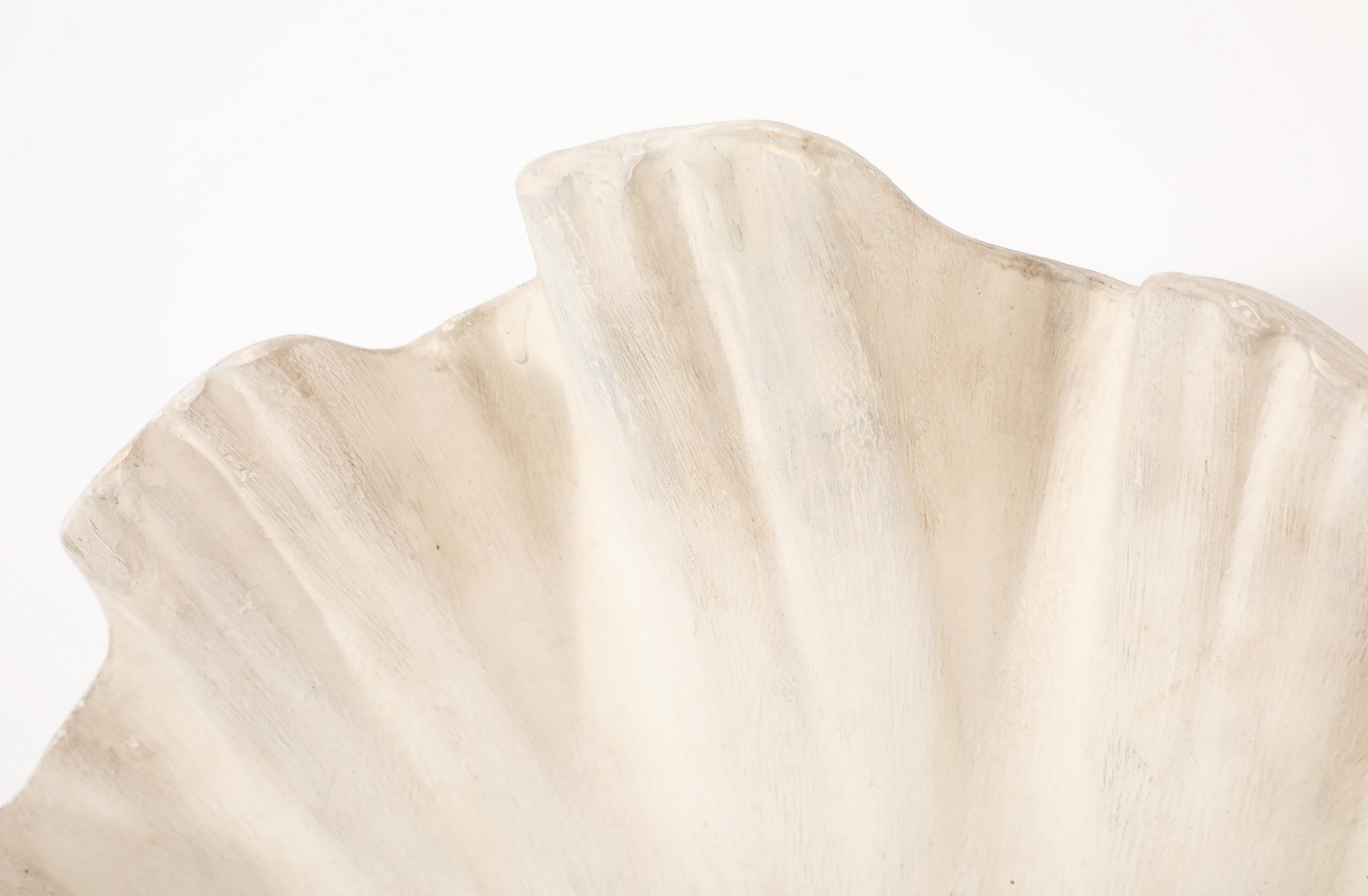 Plaster Shell Sconce, France 1950's For Sale 9