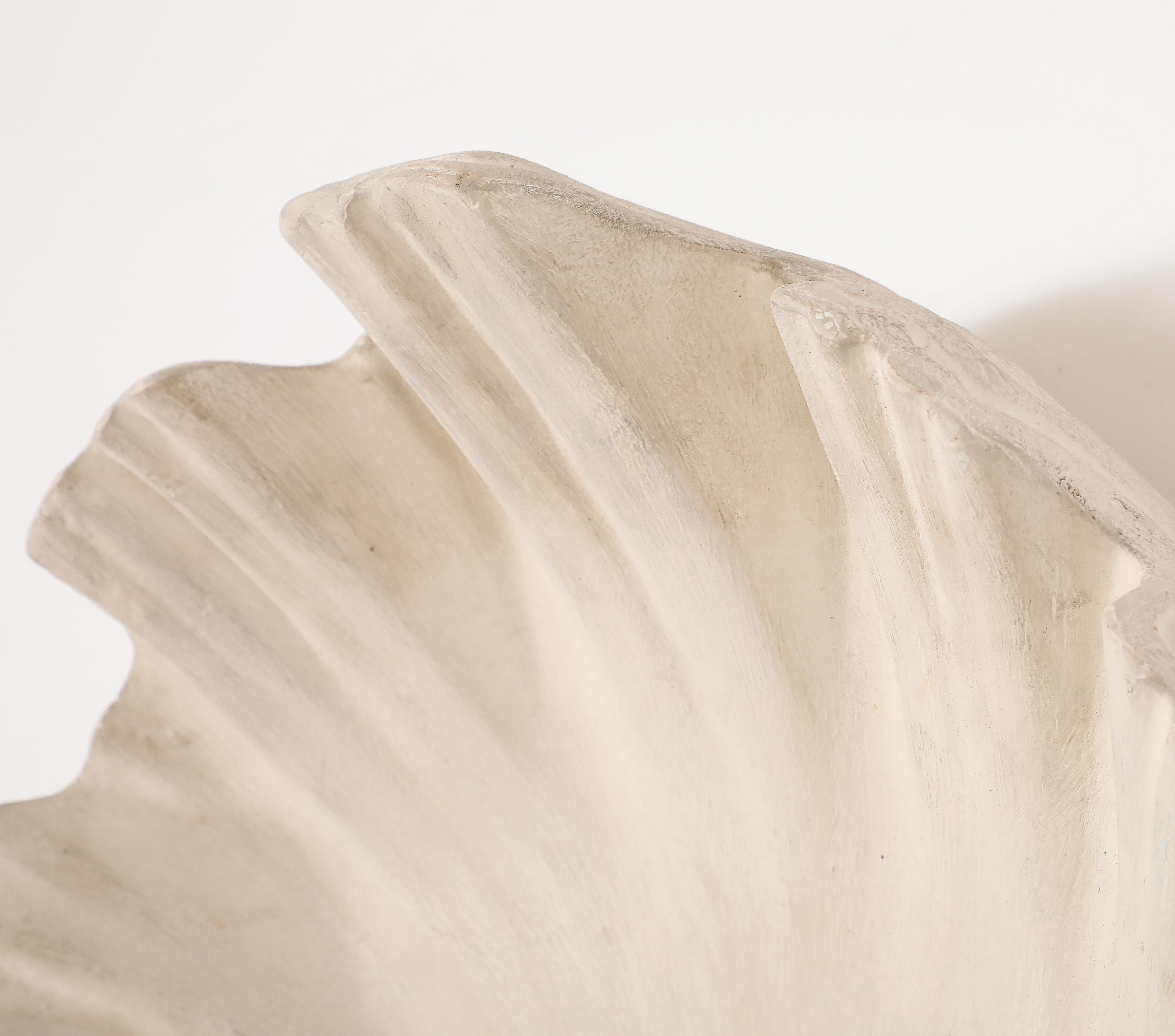Plaster Shell Sconce, France 1950's For Sale 1