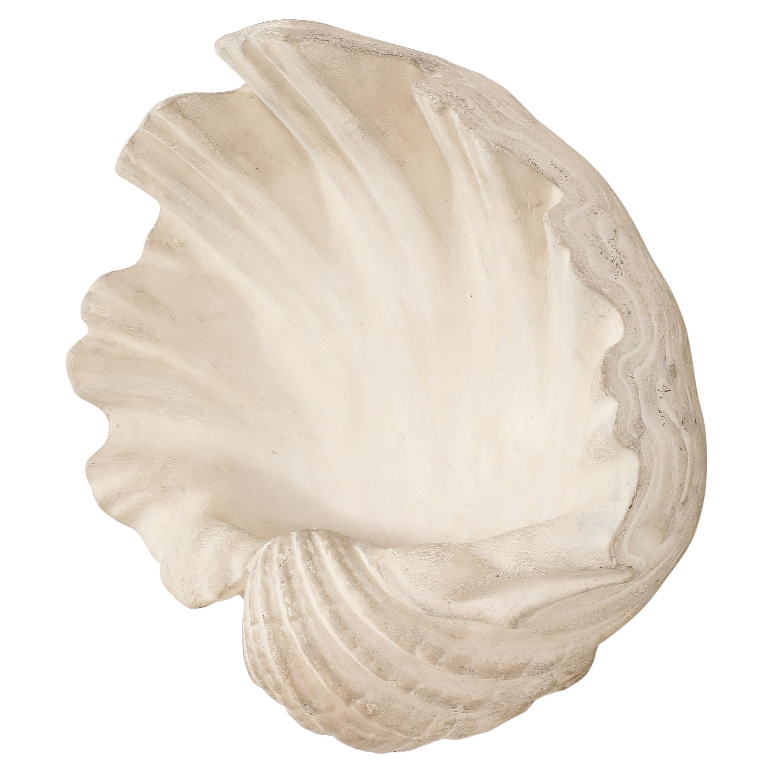 Plaster Shell Sconce, France 1950's For Sale